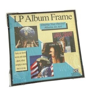LP Album Frame Structural Industries 12 1/2 x 12 1/2 Black Frame & Clear Glass